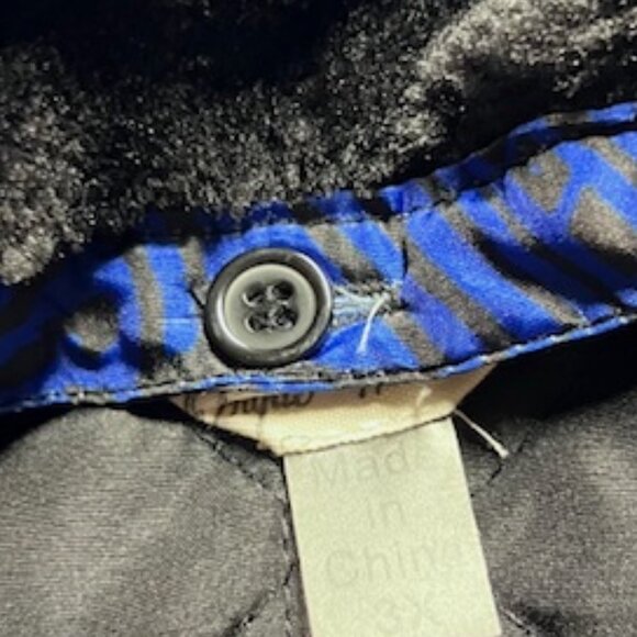 Onque Woman Blue & Black Quilted Vest Size 3X - Picture 9 of 9